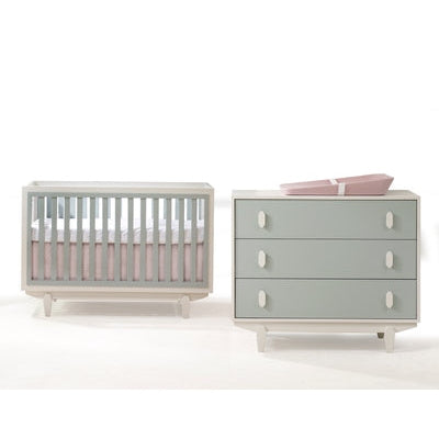 Tulip Tate Classic Convertible Crib & 3 Drawer Dresser Set