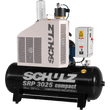 Schulz SRP-3025 Compact Air Compressor 25 HP 80 gal. 460V 3-Phase Horizontal New - 970.2840-1