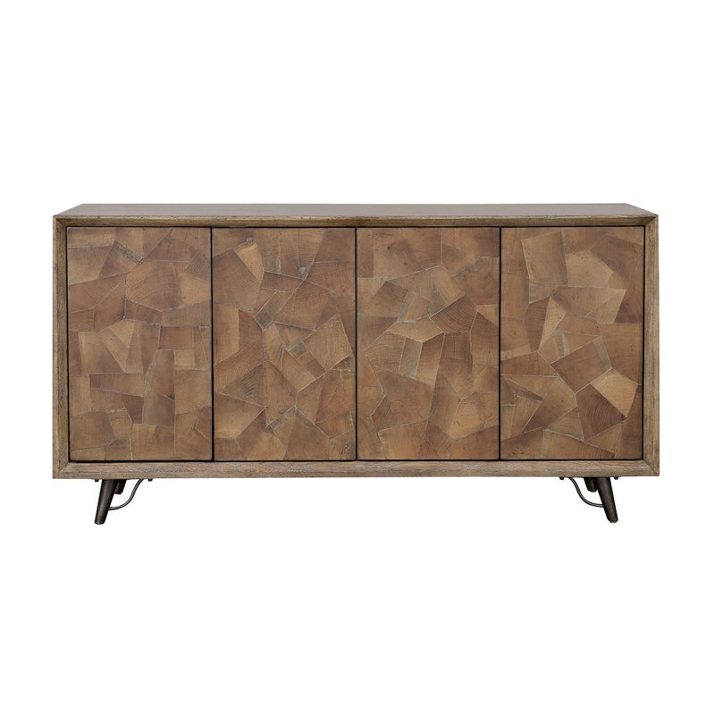 Coast2Coast Home Mayweather Four Door Credenza Brown Multitones - 90322