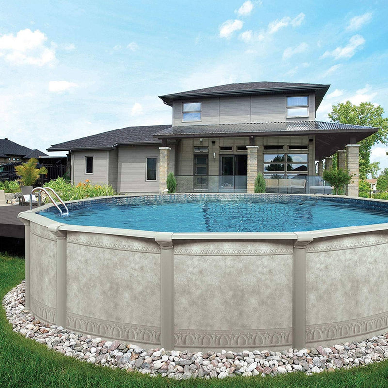 Aquarian Khaki Venetian 15ft x 52in Complete Above Ground Swimming Pool Package - 99366