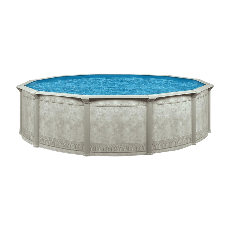 Aquarian Khaki Venetian 18ft x 52in Backyard Above Ground Swimming Pool Package - 99876