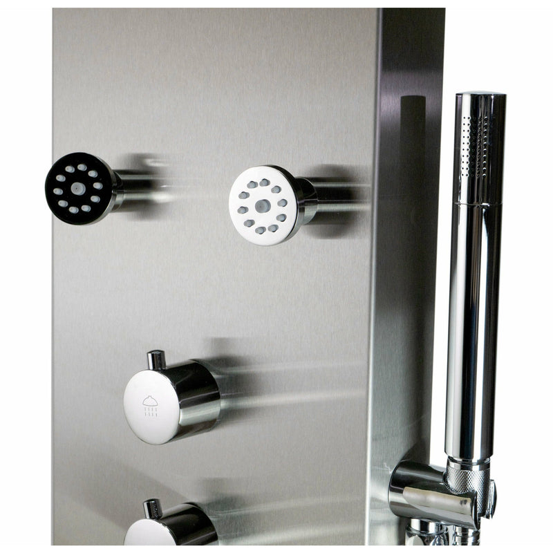 ALFI Stainless Steel Shower Panel with 6 Body Sprays ABSP40