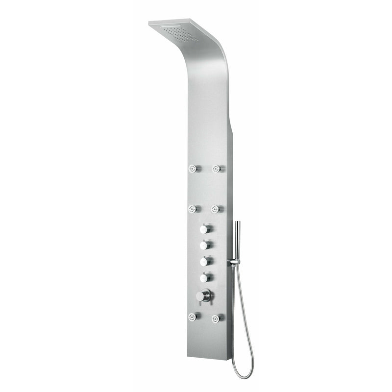 ALFI Stainless Steel Shower Panel with 6 Body Sprays ABSP40