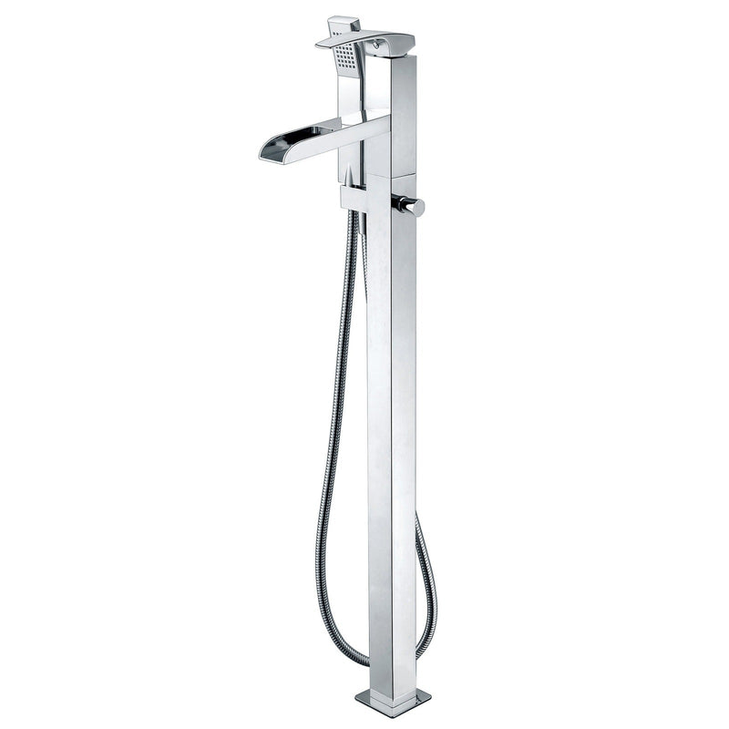 ALFI Single Hole Floor Mounted Waterfall Tub Filler - AB2843