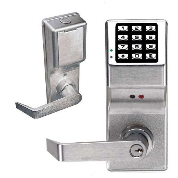 Alarm Lock Trilogy - Digital Lever Set w/ Audit Trail & Privacy Feature - 26D - Satin Chrome - ALL-DL4100-26D