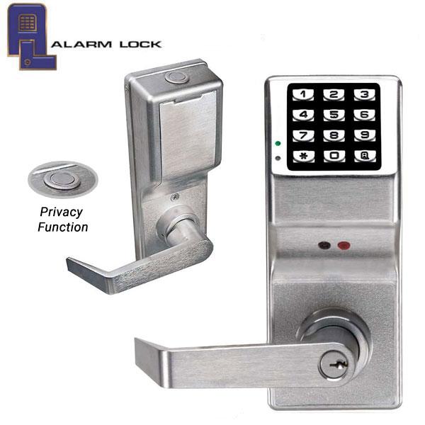 Alarm Lock Trilogy - Digital Lever Set w/ Audit Trail & Privacy Feature - 26D - Satin Chrome - ALL-DL4100-26D