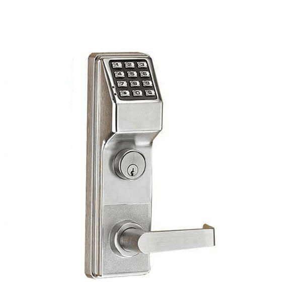 Alarm Lock Trilogy - RH - Keypad Mortise Lever Set - 26D - Satin Chrome - Grade 1 - ALL-DL2700-CRR-26D