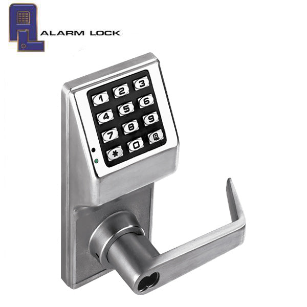 Alarm Lock Trilogy - T2 Keypad Lever Lock - LFIC Prepped for Sargent - 26D - Satin Chrome - Grade 1 - ALL-DL2700IC/26D-R