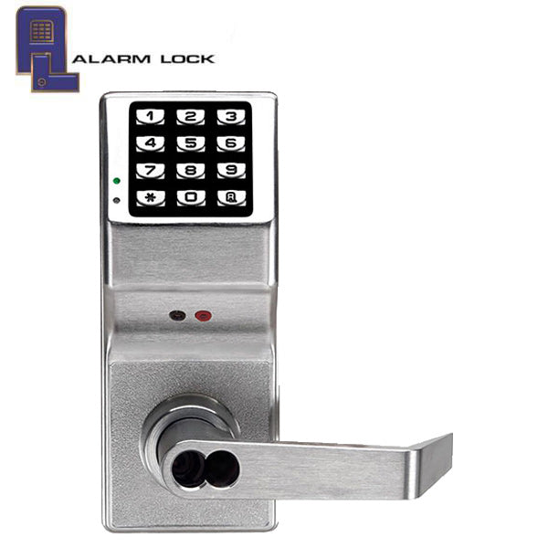 Alarm Lock Trilogy - Digital Keypad Lever Set w/ High Capacity Audit Trail - SFIC Prep Less Core - 26D - Satin Chrome - Grade 1 - ALL-DL3200IC/26D