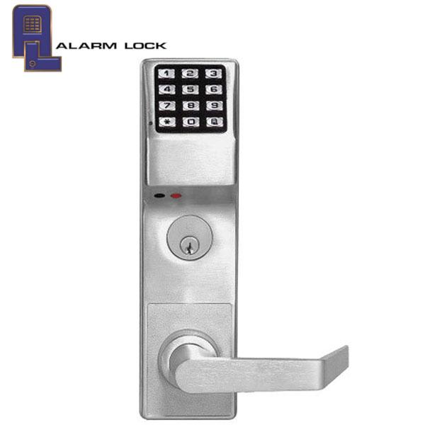 Alarm Lock Trilogy - Classroom Mortise Lever Set w/ High Capacity Audit Trail - US26D - Satin Chrome - Left Handed - Grade 1 - ALL-DL3500CRL-26D