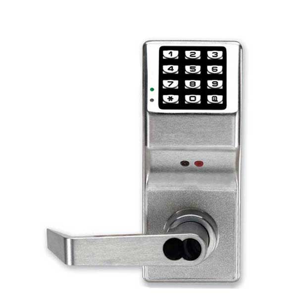 Alarm Lock Trilogy - Digital Keypad Lever Set w/ High Capacity Audit Trail - SFIC Core - Satin Chrome - Fire Rated - Grade 1 - ALL-DL4100IC-26D