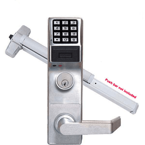 Alarm Lock Trilogy - PROX Panic Exit Trim Keypad Digital Lock w/ Audit Trail - 26D - Satin Chrome - ALL-ETPDLS1G-26D-Y71