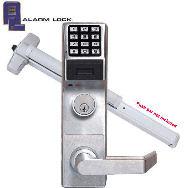 Alarm Lock Trilogy - PROX Panic Exit Trim Keypad Digital Lock w/ Audit Trail - 26D - Satin Chrome - ALL-ETPDLS1G-26D-Y71