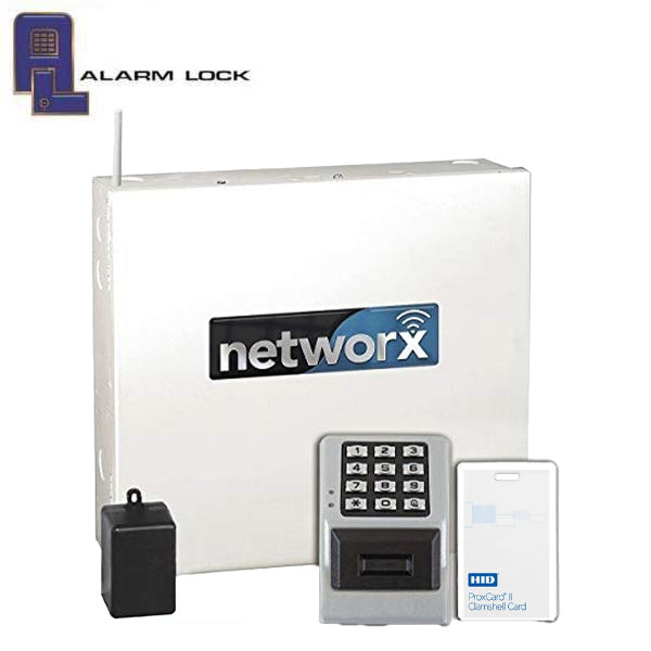 Alarm Lock Trilogy - Networked Wireless Proximity Keypad - 5000 Users - 35K Trail - Net Panel 2-Door Access Controller - Satin Chrome - ALL-NETPDKPAK/26D