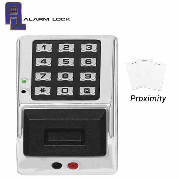 Alarm Lock Trilogy - Weatherproof Digital PROX Access Control Keypads w/ Audit Trail - MS - Metallic Silver - ALL-PDK3000-MS