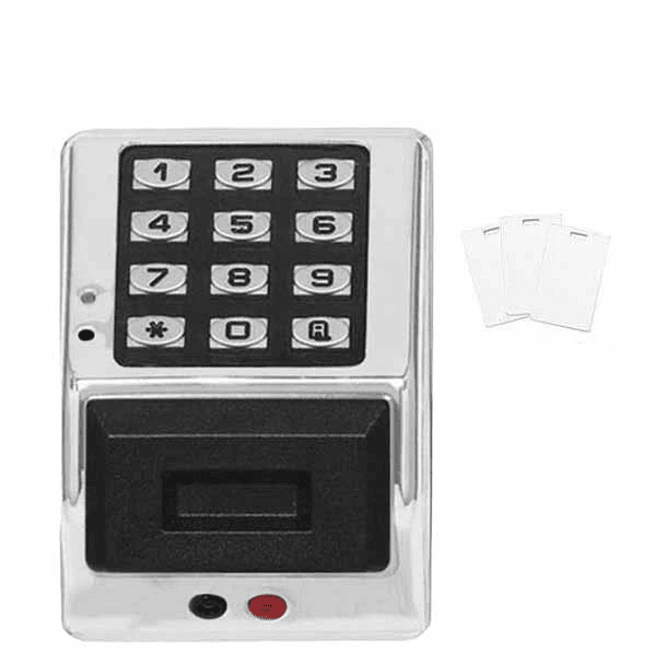 Alarm Lock Trilogy - Weatherproof Digital PROX Access Control Keypads w/ Audit Trail - MS - Metallic Silver - ALL-PDK3000-MS