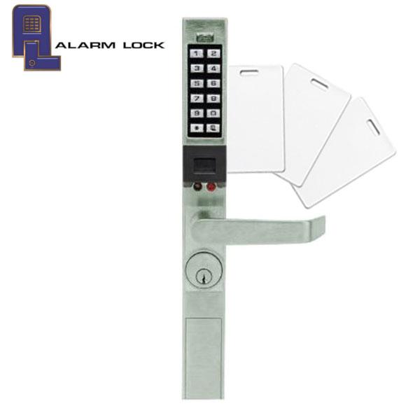 Alarm Lock Trilogy - Narrow-Stile PROX Keypad Lever Lock - 26D - Satin Chrome - ALL-PDL1300-26D