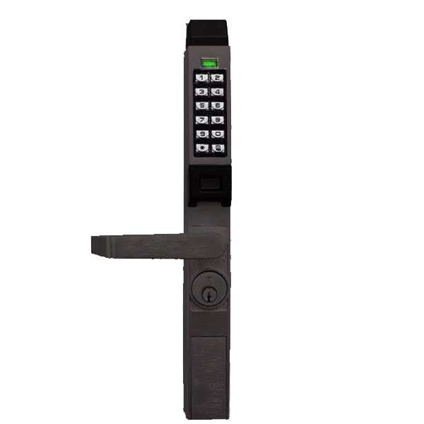 Alarm Lock Trilogy - Narrow-Stile Digital PROX Keypad Lever Lock - Networx - 10B - Oil Rubbed Bronze - ALL-PDL1300-NW-10B