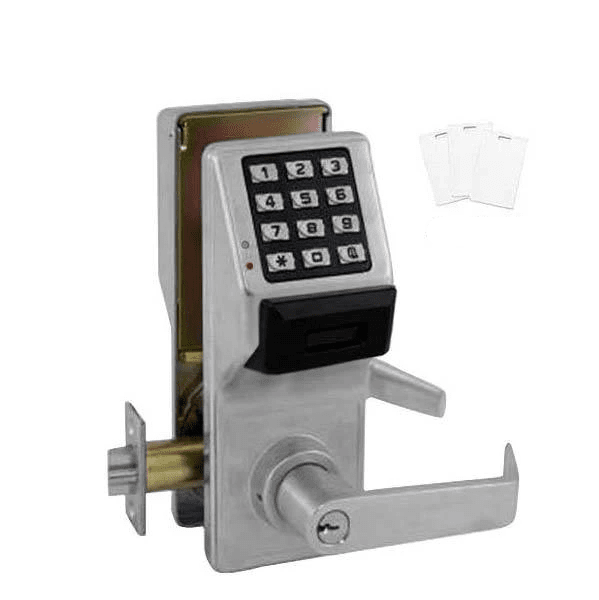 Alarm Lock Trilogy - Digital PROX Double Sided Keypad Lever Set w/ Audit Trail - 26D - Satin Chrome - ALL-PDL5300-26D