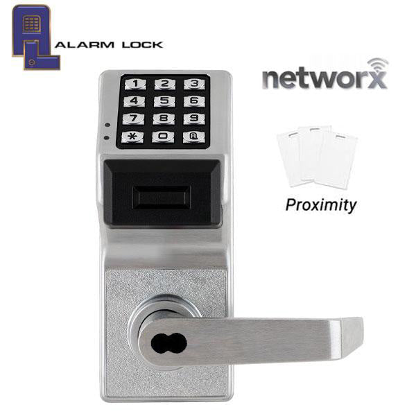 Alarm Lock Trilogy - Digital PROX Lever Set - Networx - Wireless & Ethernet Feature - SFIC - 26D - Satin Chrome -ALL-PDL6100IC-26D