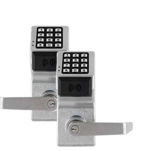 Alarm Lock Trilogy - Double Sided Digital PROX Lever Set - Networx - Wireless & Ethernet Feature - 26D - Satin Chrome - ALL-PDL6300-26D