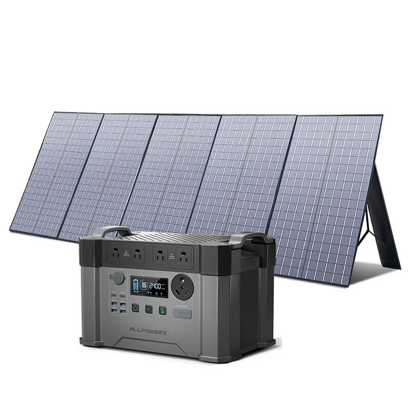 ALLPOWERS Solar Generator Kit 2400W S2000 Pro + SP037 400W Solar Panel