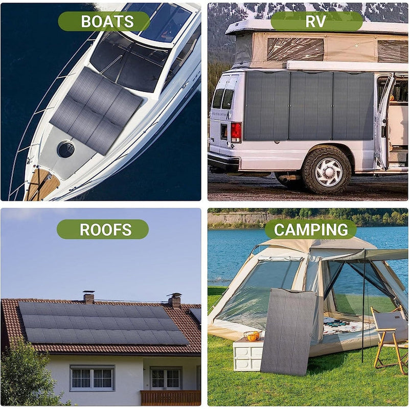 ALLPOWERS Solar Generator Kit 1800W R1500 + SF200 200W Flexible Solar Panel