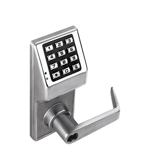 Alarm Lock Trilogy - T2 Keypad Lever Lock - LFIC Prepped for Sargent - 26D - Satin Chrome - Grade 1 - ALL-DL2700IC/26D-R