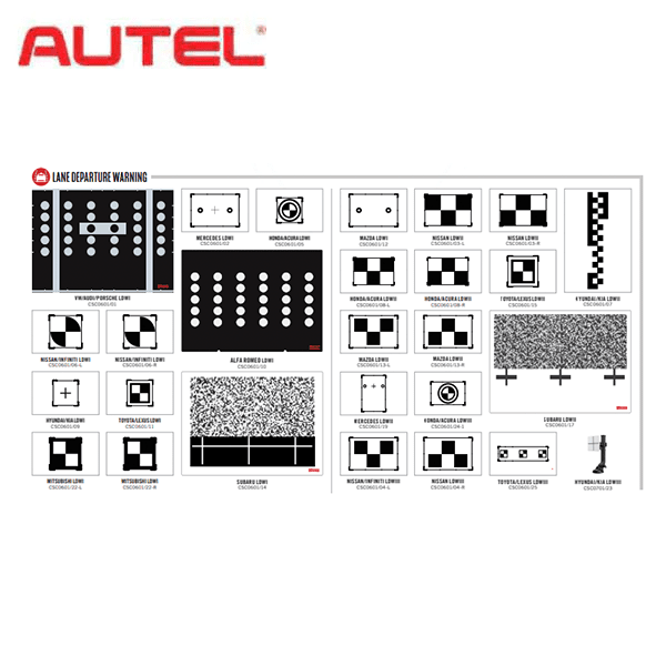 Autel - ADAS - LDW20 - LDW Targets Package - Lane Departure Warning - Tablet Not Included - AUTEL-LDW20