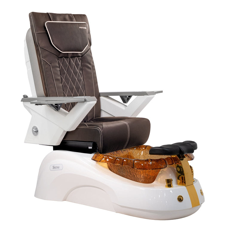 Mayakoba Lotus II Shiatsulogic FX Pedicure Chair - AYC-SPA-LOTUS-2-FX9653-839WHTBLK-53BLK