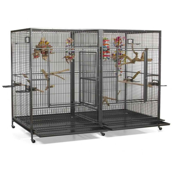 A&E 80"X40" Double Macaw Cage With Divider - 8040FL