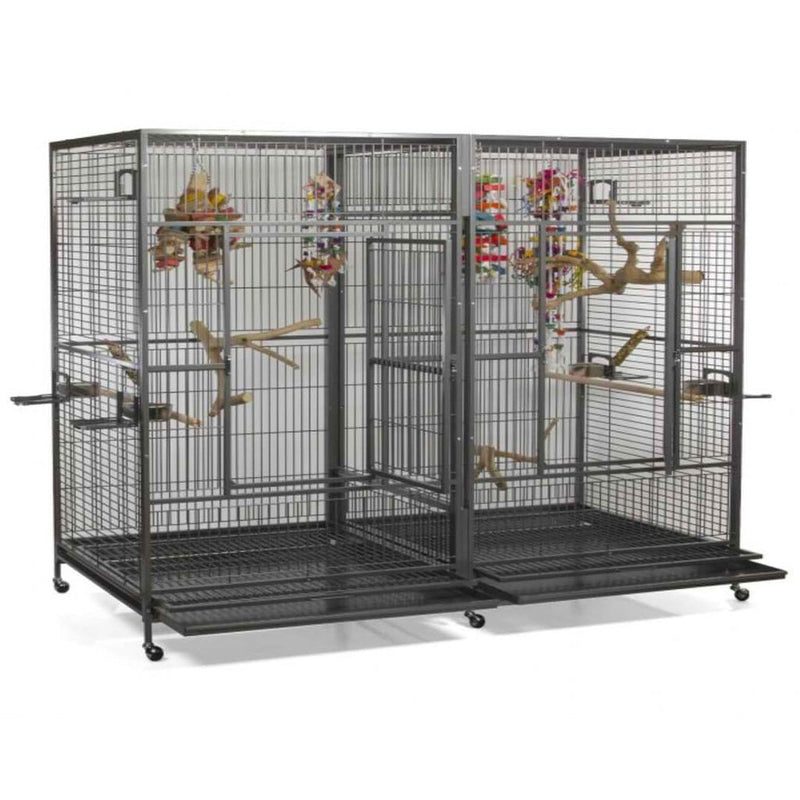 A&E 80"X40" Double Macaw Cage With Divider - 8040FL