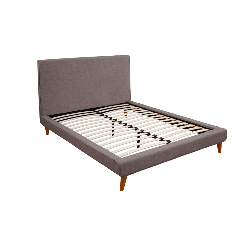 Alpine Britney California King Upholstered Platform Bed, Dark Grey - 1296CK