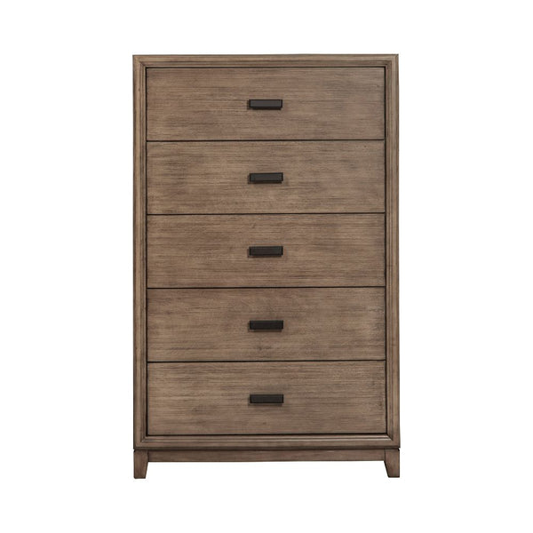 Alpine Camilla 5 Drawer Chest, Antique Grey - 1800-05