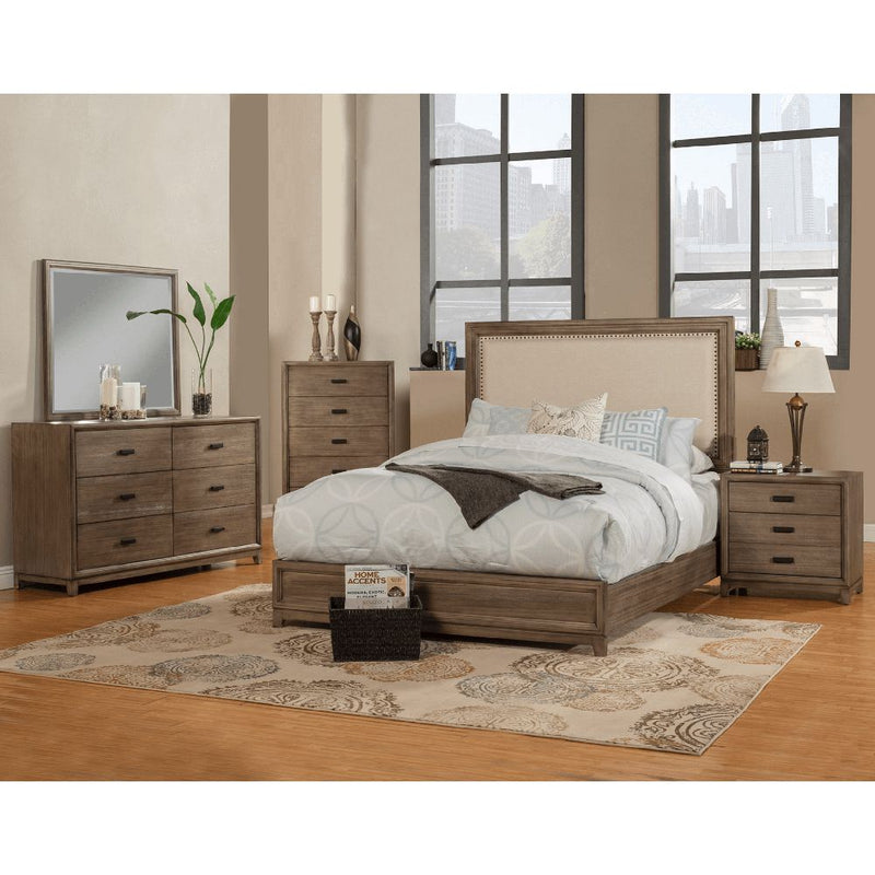 Alpine Camilla 6 Drawer Dresser, Antique Grey - 1800-03