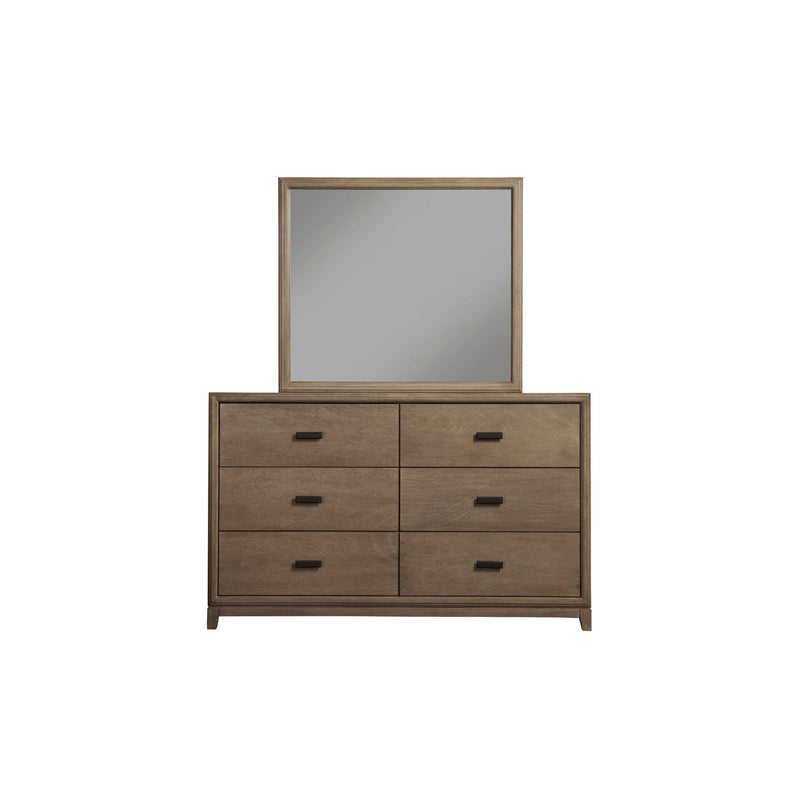 Alpine Camilla 6 Drawer Dresser, Antique Grey - 1800-03