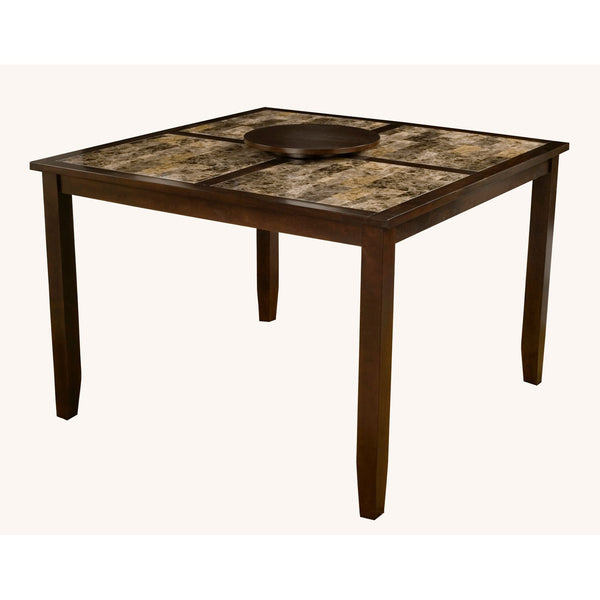 Alpine Capitola Faux Marble 5 Piece Pub Set, Espresso - 554