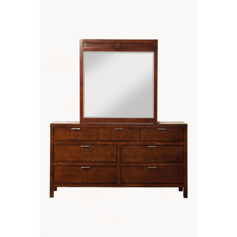 Alpine Carmel 7 Drawer Dresser, Cappuccino - JR-03