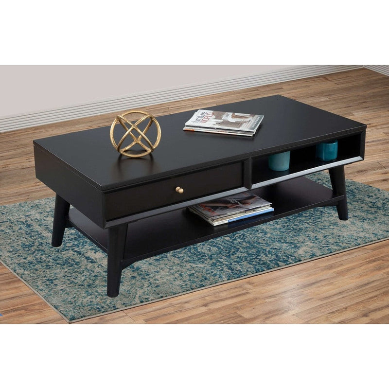 Alpine Flynn Coffee Table, Black - 966BLK-61