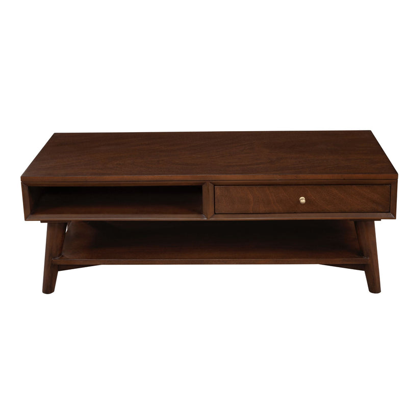 Alpine Flynn Coffee Table, Walnut - 966WAL-61