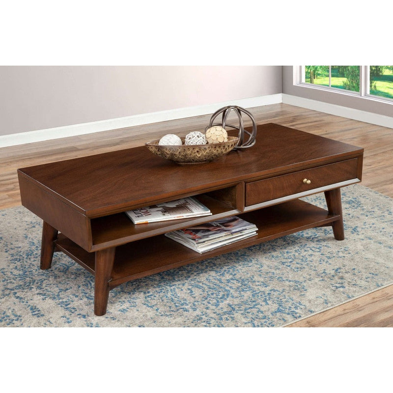 Alpine Flynn Coffee Table, Walnut - 966WAL-61