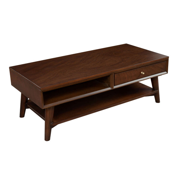 Alpine Flynn Coffee Table, Walnut - 966WAL-61