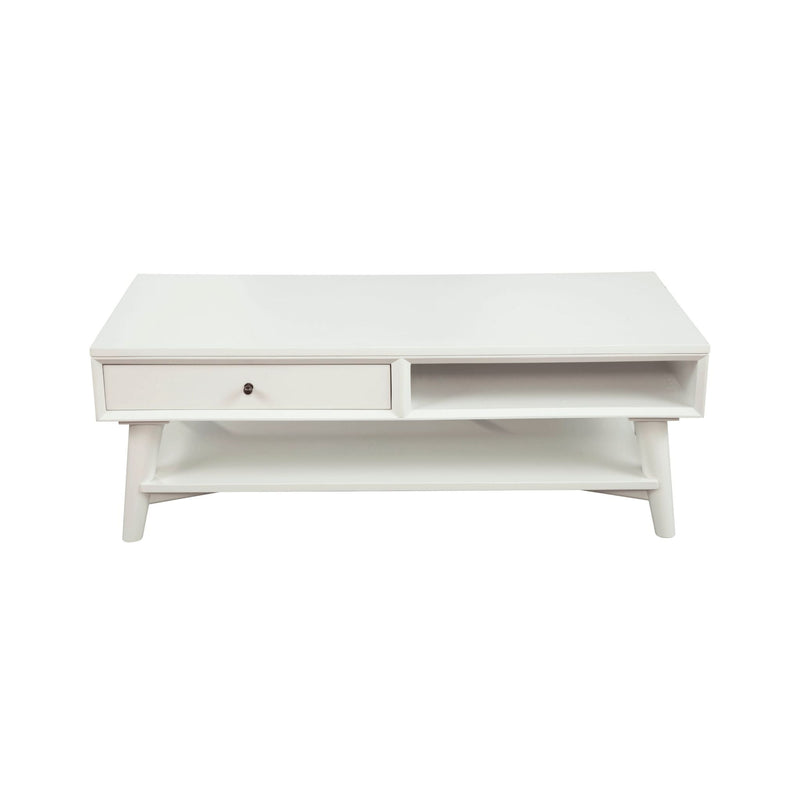 Alpine Flynn Coffee Table, White - 966-W-61