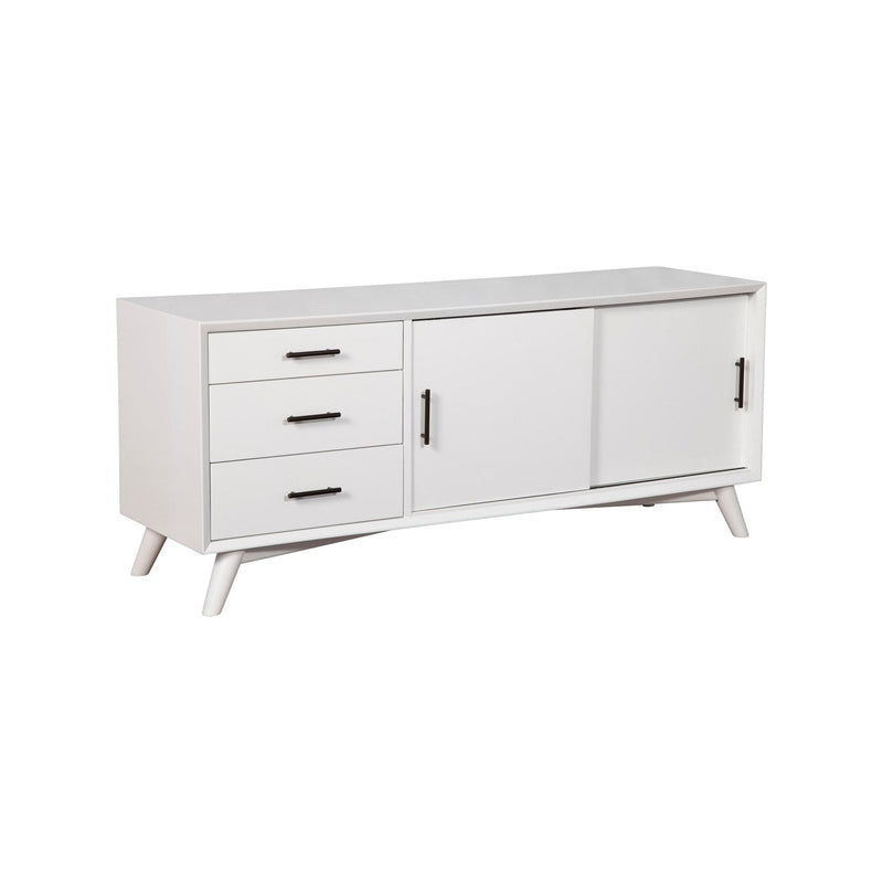 Alpine Flynn Large TV Console, White - 966-W-10