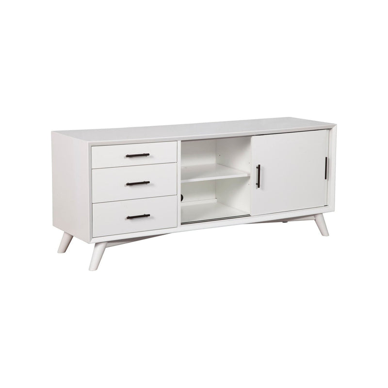 Alpine Flynn Large TV Console, White - 966-W-10