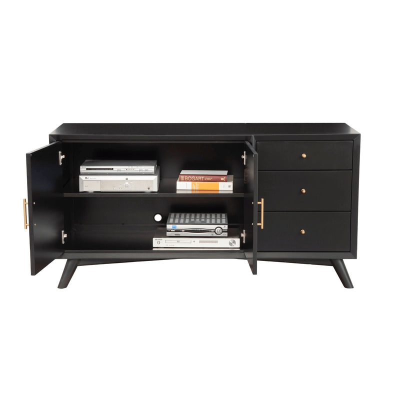 Alpine Flynn Sideboard, Black - 966BLK-64