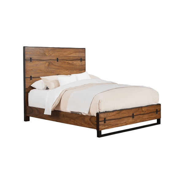 Alpine Live Edge California King Panel Bed, Tobacco - 5200-07CK