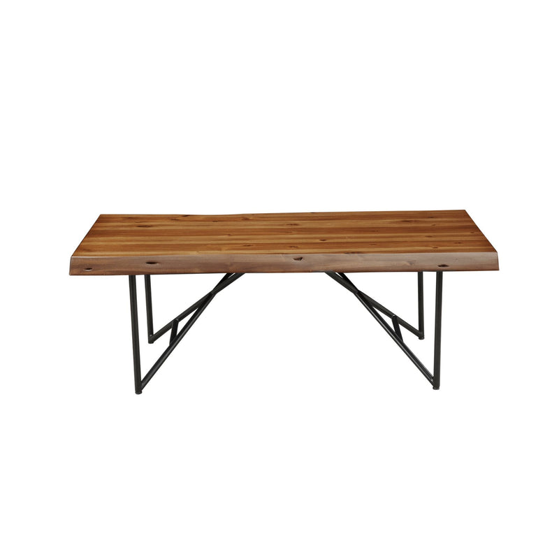 Alpine Live Edge Coffee/Cocktail Table, Light Walnut - 1968-61