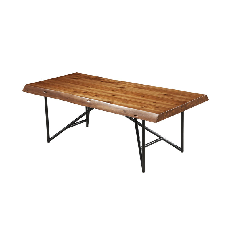 Alpine Live Edge Coffee/Cocktail Table, Light Walnut - 1968-61