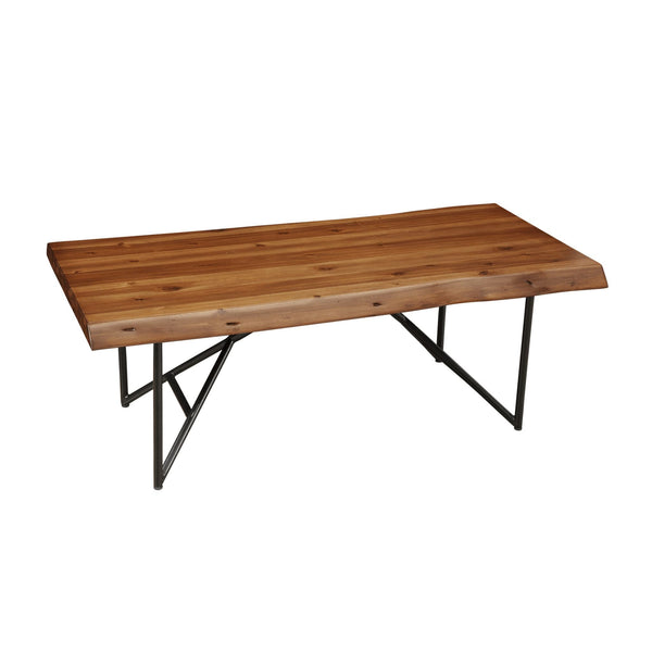 Alpine Live Edge Coffee/Cocktail Table, Light Walnut - 1968-61